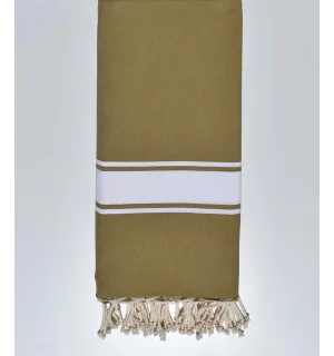 Grande fouta beige oliva chiaro 