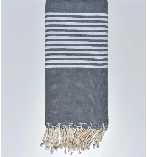 Grande fouta grigio fumo 