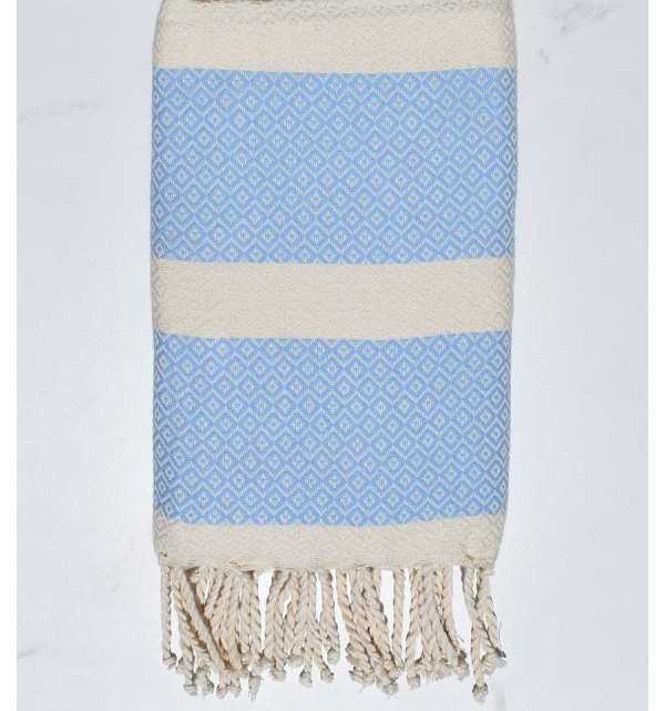 Fouta chevron blu reale 