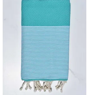 Fouta nido d'ape cascata verde 