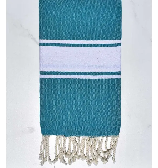 Fouta piatta blu anatra  - 2