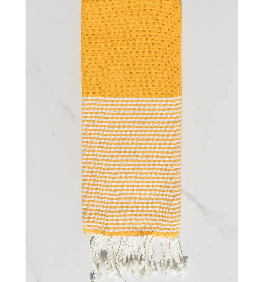 mini fouta nido d'ape Giallo Fouta Tunisia - 1