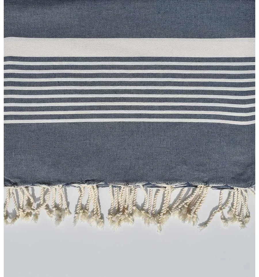 Grande fouta orizzonte blu 2 m * 2,80 m Fouta Tunisia - 1