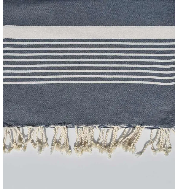 Grande fouta orizzonte blu 2 m * 2,80 m Fouta Tunisia - 1