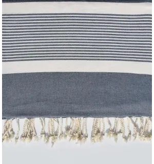 Grande fouta orizzonte blu 2 m * 2,80 m Fouta Tunisia - 1 2