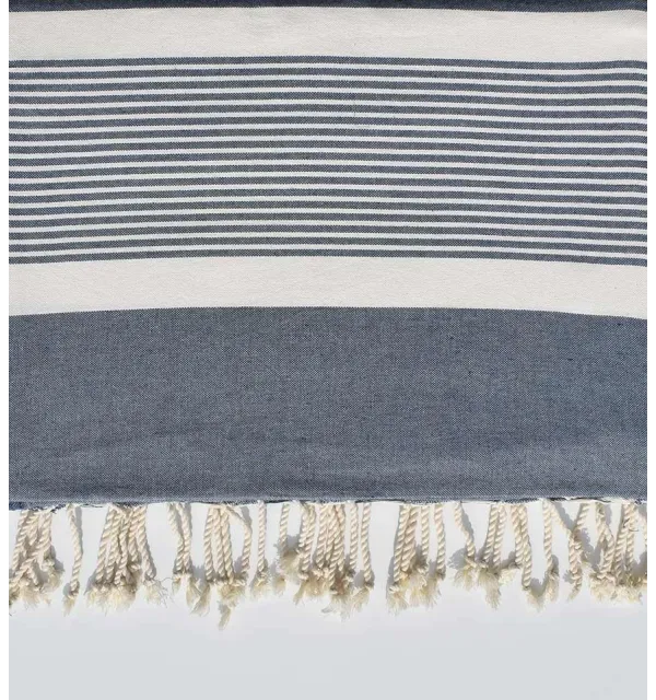 Grande fouta orizzonte blu 2 m * 2,80 m Fouta Tunisia - 2