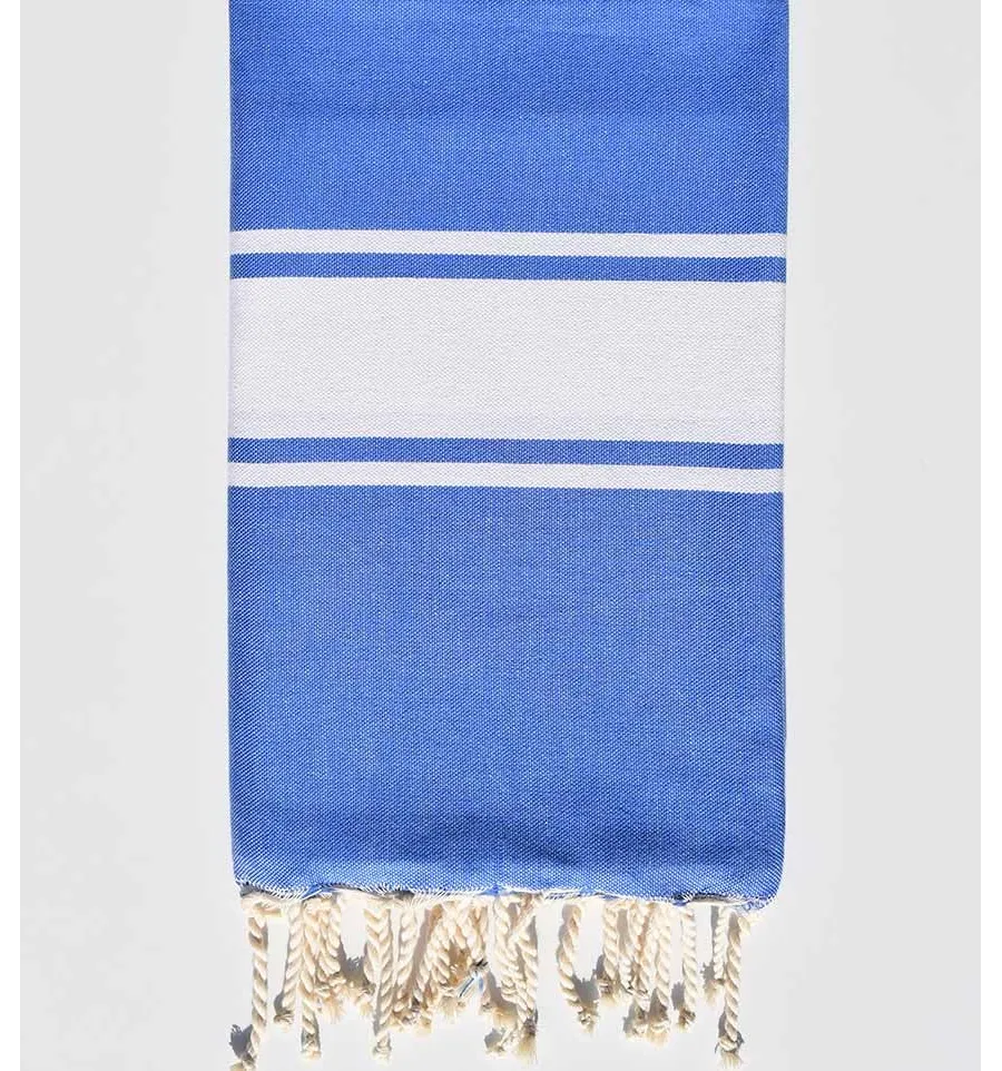 Fouta piatta blu reale Fouta Tunisia - 1