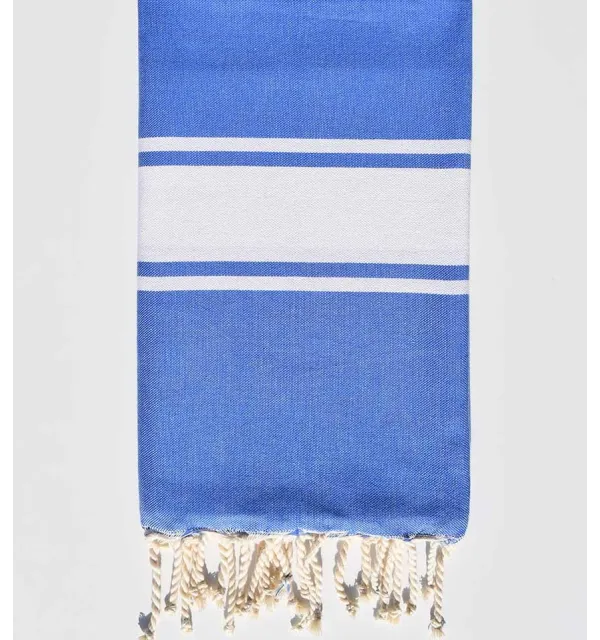 Fouta piatta blu reale Fouta Tunisia - 1