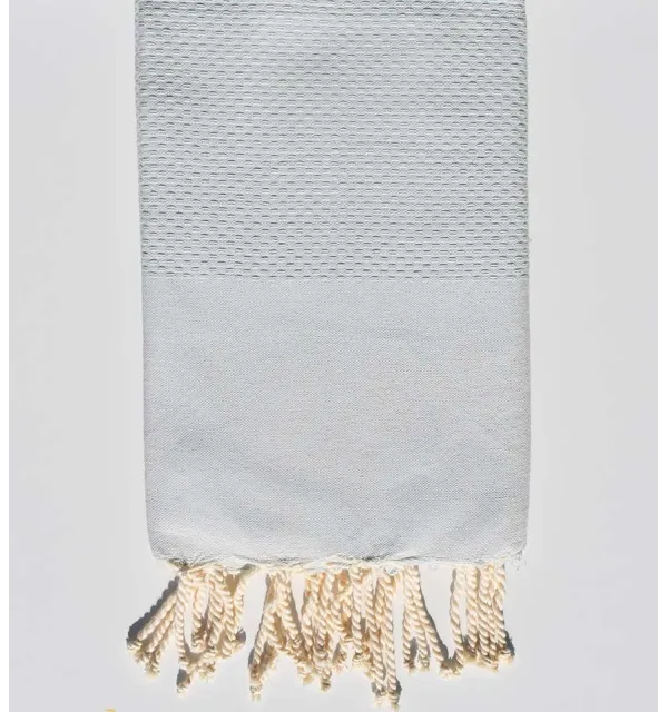 Fouta nido d'ape blu foschia pallido Fouta Tunisia - 1