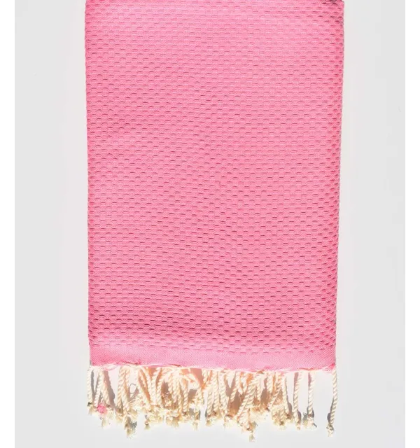 Fouta nido d'ape unita rosa Fouta Tunisia - 1