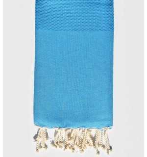 Fouta nido d'ape unita blu chiaro Fouta Tunisia - 1