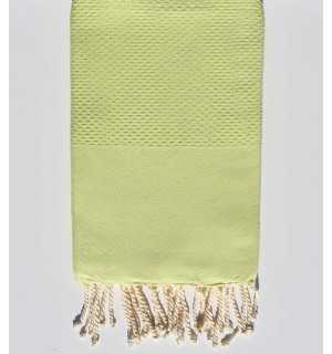 Fouta nido d'ape unita lime Fouta Tunisia - 1