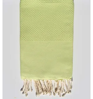 Fouta nido d'ape unita lime Fouta Tunisia - 1