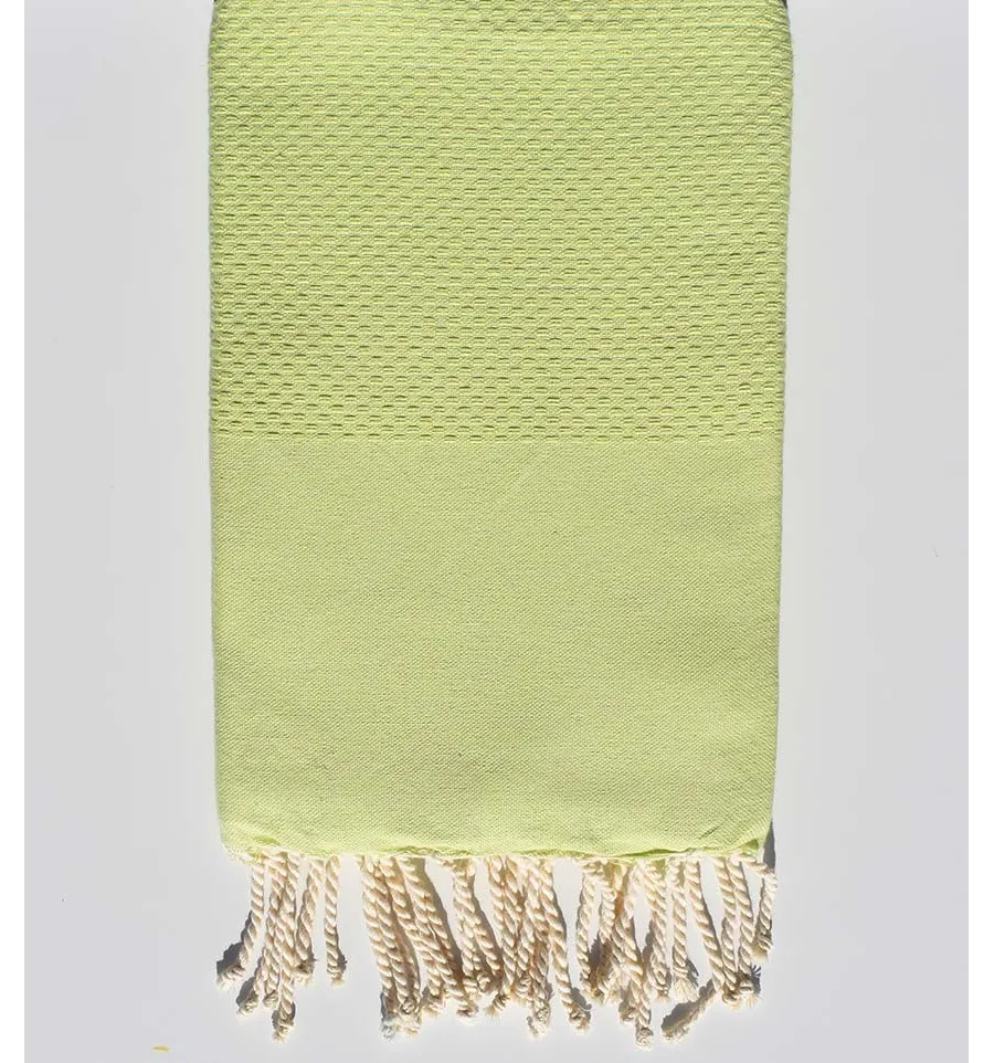 Fouta nido d'ape unita lime Fouta Tunisia - 1