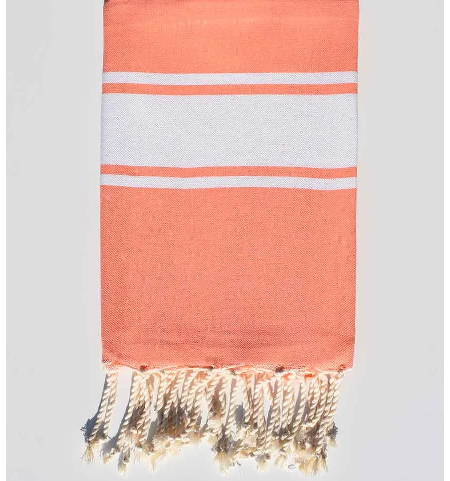 Fouta piatta colore salmone Fouta Tunisia - 1