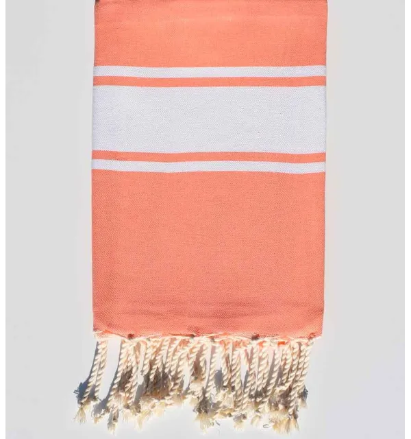 Fouta piatta colore salmone Fouta Tunisia - 1