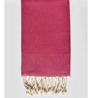 Telo mare unita fucsia magenta scuro Fouta Tunisia - 1