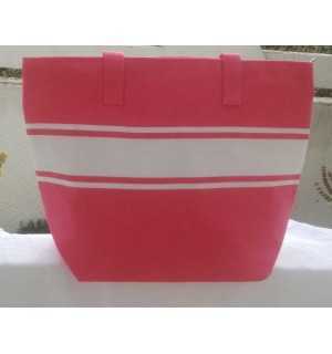 Sac de plage rose fushia Fouta Tunisia - 2