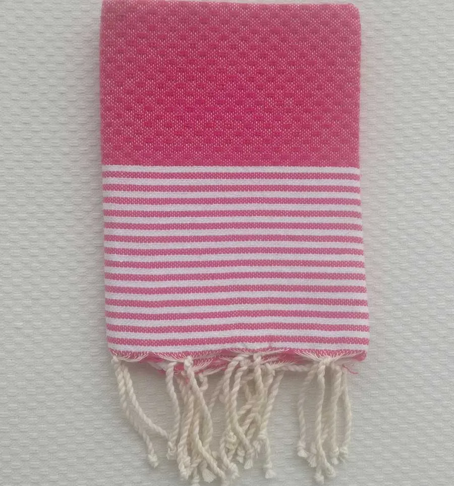 Set di 10 tovaglioli rosa magenta Fouta Tunisia - 1