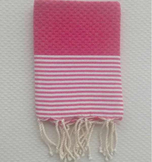 Set di 10 tovaglioli rosa magenta Fouta Tunisia - 1